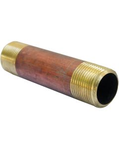 3/4x4 Red Brass Nipple