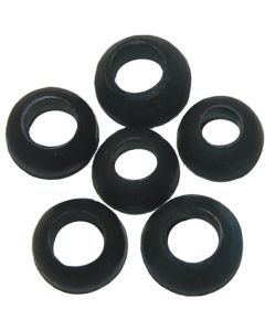 Lasco Assorted Black Cone Packing Faucet Washer (6 Ct.)