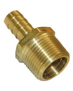 Lasco 3/4 In. MPT x 3/8 In. Brass Hose Barb Adapter