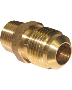 Lasco 1/2 In. M x 3/8 In. MPT Brass Flare Adapter