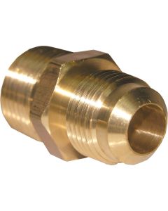 Lasco 1/2 In. M x 1/2 In. MPT Brass Flare Adapter