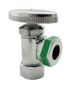 Lasco 5/8 In. Comp Inlet x 1/2 In. IP S-J Outlet Multi-Turn Style Angle Valve