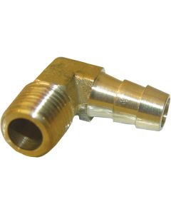 Lasco 1/4 In. MPT x 3/8 In. Hose Barbed 90 Deg. Brass Elbow (1/4 Bend)