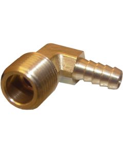 Lasco 1/2 In. MPT x 3/8 In. Hose Barbed 90 Deg. Brass Elbow (1/4 Bend)