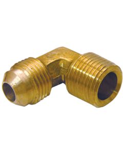 Lasco 1/2 In. MFL x 1/2 In. MPT 90 Deg. Flare Brass Elbow (1/4 Bend)