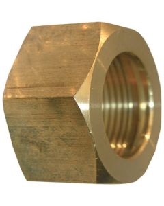 Lasco 3/8 In. Brass Compression Nut (2-Pack)