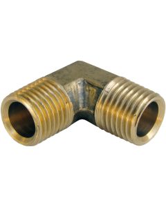 Lasco 1/4 In. MPT x 1/4 In. MPT 90 Deg. Brass Elbow (1/4 Bend)