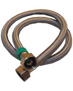 Lasco 1/2 In. IPS x 1/2 In. IPS x 36 In. L Braided Stainless Steel Flex Line Faucet Connector