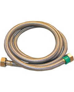 Lasco 1/2 In. IPS x 1/2 In. IPS x 48 In. L Braided Stainless Steel Flex Line Faucet Connector