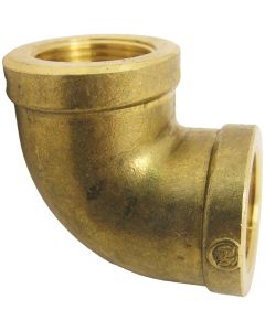 Lasco 3/4 In. FPT X 3/4 In. FPT 90 Deg. Brass Elbow (1/4 Bend)