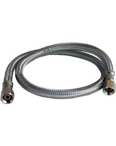 Lasco 1/4 In. x 1/4 In. x 24 In. Length Braided Supply Ice Maker Connector Hose