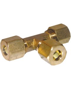 Lasco 1/4 In. x 1/4 In. x 1/4 In. Compression Brass Tee