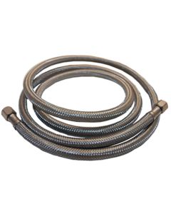 Lasco 1/4 In. x 1/4 In. x 20 Ft. Length Braided Supply Ice Maker Connector Hose