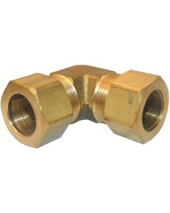 Lasco 5/8 In. 90 Deg. Compression Brass Elbow (1/4 Bend)