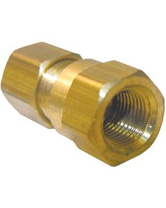 Lasco 1/4 In. C x 1/8 In. FPT Brass Compression Adapter