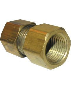 Lasco 1/2 In. C x 3/8 In. FPT Brass Compression Adapter