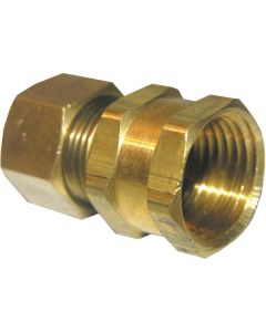 Lasco 1/2 In. C x 1/2 In. FPT Brass Compression Adapter