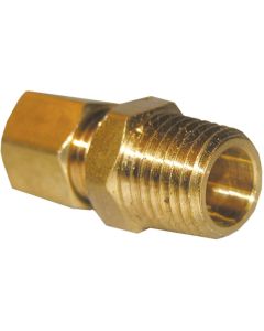 Lasco 1/4 In. C x 1/8 In. MPT Brass Compression Adapter