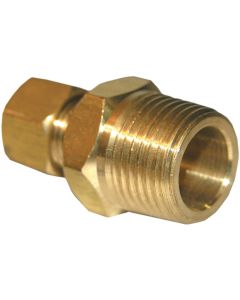 Lasco 1/4 In. C x 3/8 In. MPT Brass Compression Adapter