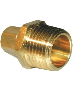 Lasco 5/16 C x 1/4 In. MPT Brass Compression Adapter