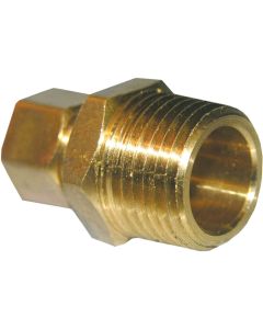 Lasco 3/8 In. C x 3/8 In. MPT Brass Compression Adapter