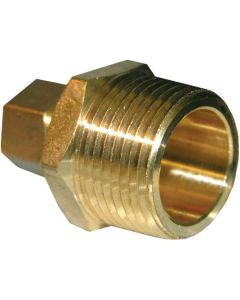 Lasco 3/8 In. C x 3/4 In. MPT Brass Compression Adapter