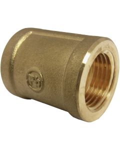 Lasco 1/2 In. FPT x 1/2 In. FPT Red Brass Coupling