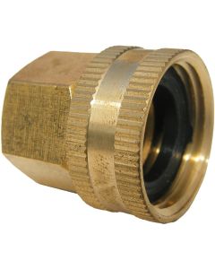 Lasco 3/4 In. FHT x 1/2 In. FPT Brass Adapter