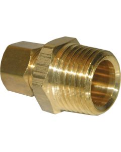 Lasco 5/8 In. C x 3/8 In. MPT Brass Compression Adapter