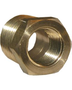 1/4mx1/8f Brass Hex Bush