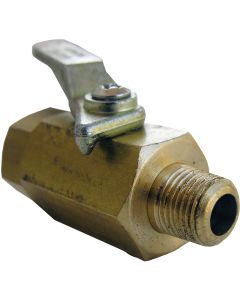 Lasco 1/8 In. FIP x 1/8 In. MIP Brass Threaded Ball Valve