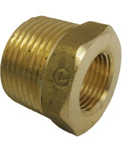 Lasco 3/4 In. MPT x 3/8 In. FPT Brass Hex Bushing