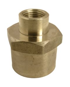 Lasco 1/2 In. FPT x 1/8 In. FPT Yellow Brass Reducing Coupling