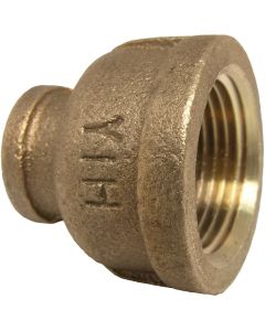 Lasco 3/4 In. FPT x 1/4 In. FPT Red Brass Reducing Bell Coupling