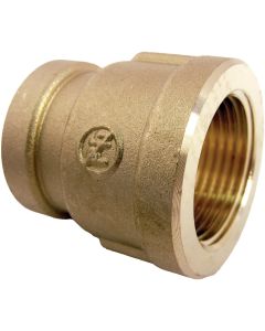 Lasco 3/4 In. FPT x 1/2 In. FPT Red Brass Reducing Bell Coupling