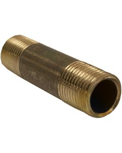 Lasco 1/8 In. MPT x 1-1/2 In. Short Brass Nipple