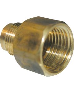 Lasco 3/8 In. M x 1/2 In. FPT Brass Flare Adapter