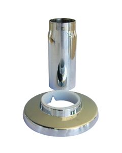 Lasco 1-1/4 In. Chrome Flange