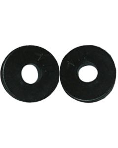 Lasco 9/16 In. Black 1/4 Flat Bibb Faucet Washer (2 Ct.)