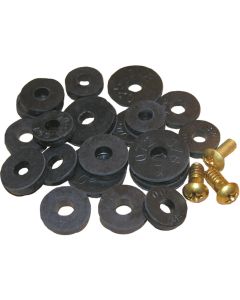 Lasco Various Black & Brass Assortment Flat Faucet Washers & Screws