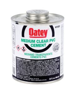 Oatey 1 Qt. Medium Bodied Clear PVC Cement