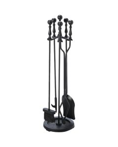 Home Impressions 5-Piece Cast Iron Fireplace Tool Set