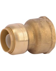 SharkBite 3/4 In. x 1 In. Push-to-Connect Brass Water Softener Adapter