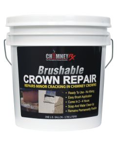 Chimney RX 1 Gal. Brushable Crown Repair Elastomeric Sealant, Light Gray