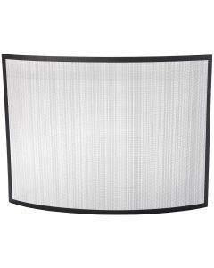 Home Impressions Black Curved Fireplace Screen