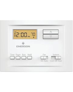 White Rodgers 5-2 Day Programmable White Digital Thermostat