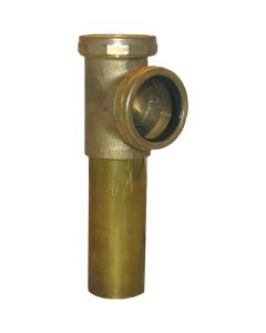 Lasco 1-1/2 In. Rough Brass End Outlet Tee