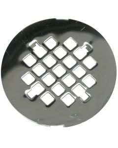 Lasco 4-1/4 In. Chrome Snap-In Shower Drain Strainer