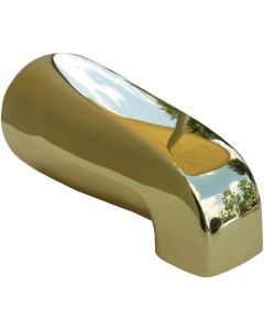 Lasco 4-Way Polished Brass Bathtub Spout with Diverter