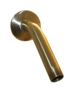 Lasco 6 In. Polished Brass Shower Arm and Flange